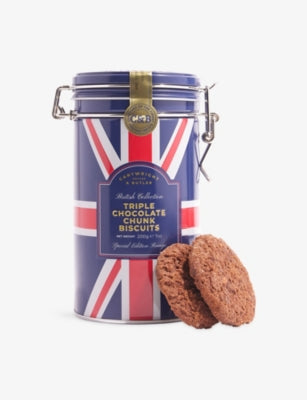 Cartwright & Butler triple chocolate chunk biscuit tin 200g, UK version