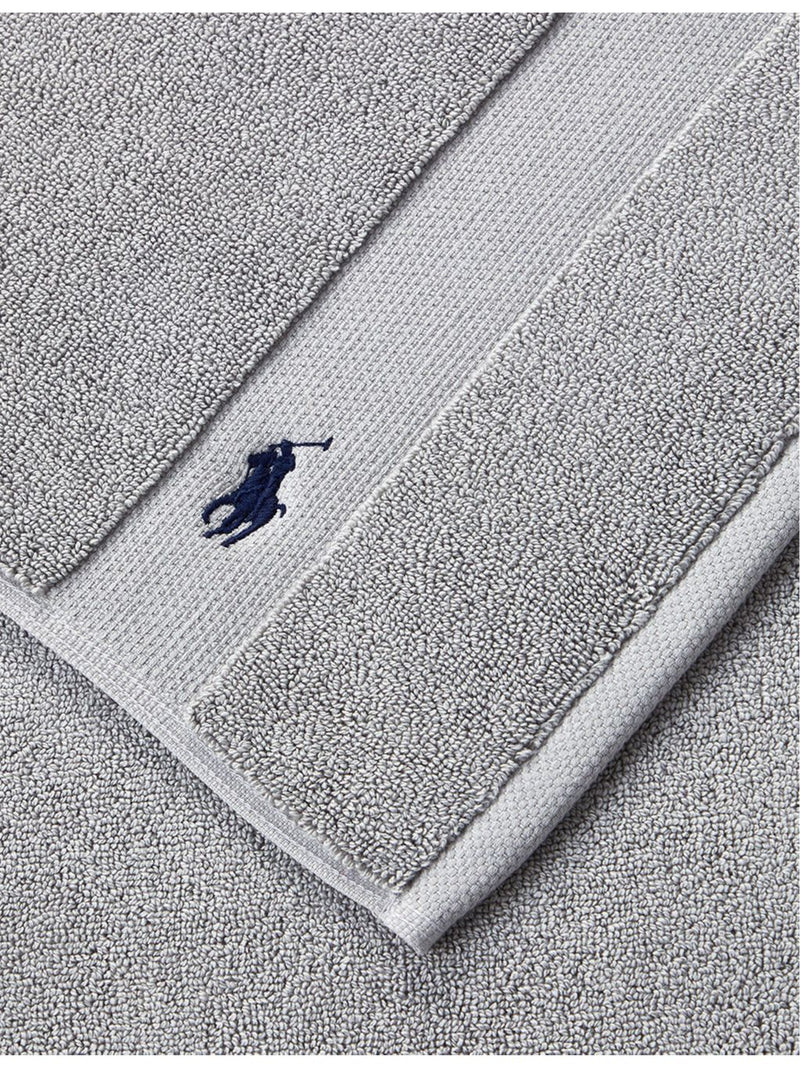 Ralph Lauren Andover logo-embroidered cotton bath mat 55cm x 90cm - British product