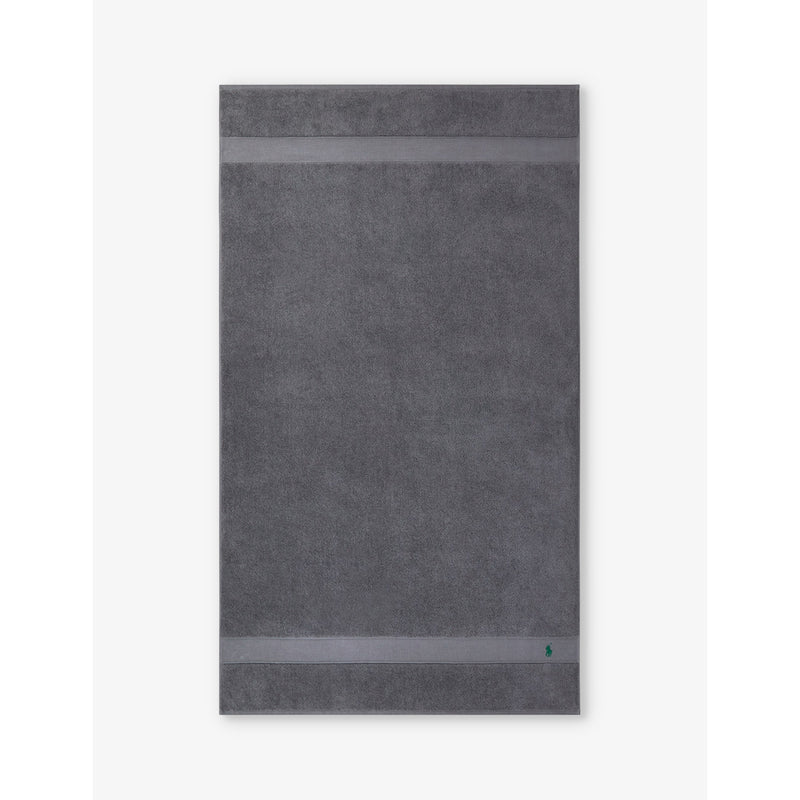 Barclay logo-embroidered cotton bath sheet 90cm x 160cm - Face Cloth