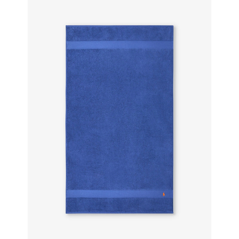 Polo Player-embroidered cotton bath sheet 160cm x 90cm - Face Cloth
