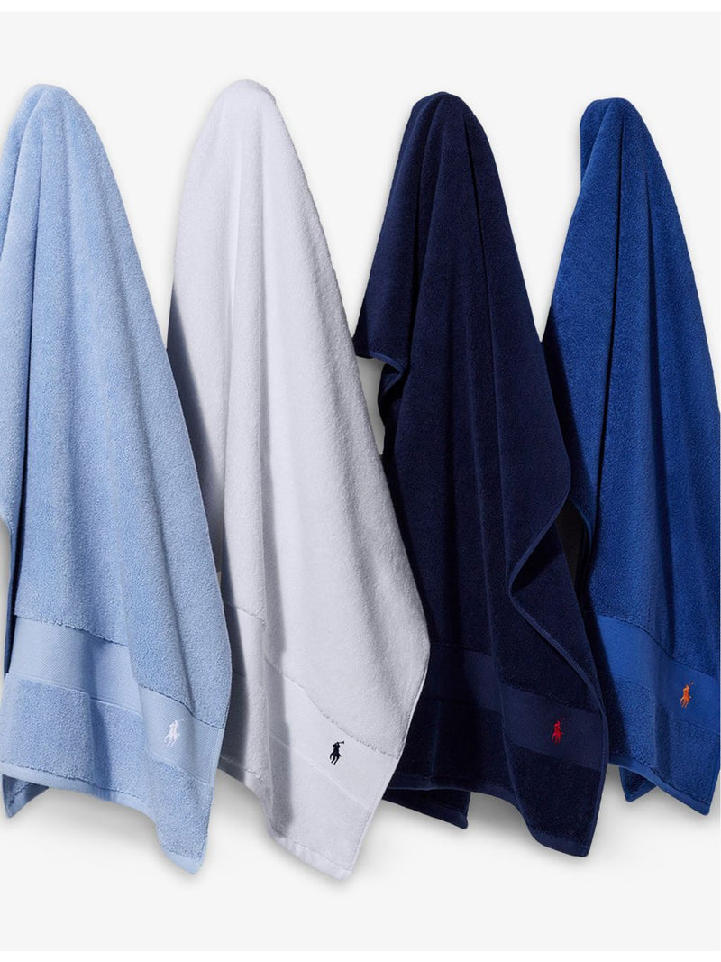 Ralph Lauren home bath sheet embroidered polo player 30x16in, imported from the UK