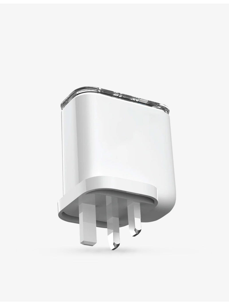 techBAR One-Charge Flow 80W 3-port wall charger, imported from the UK