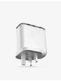 techBAR One-Charge Flow 80W 3-port wall charger, imported from the UK