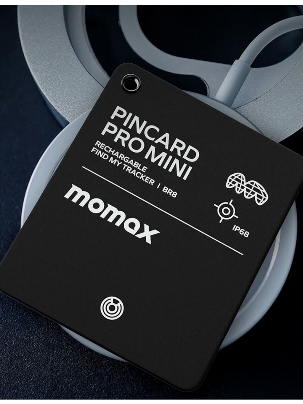 techBAR PinCard Pro Mini credit-card-sized tracker, UK version