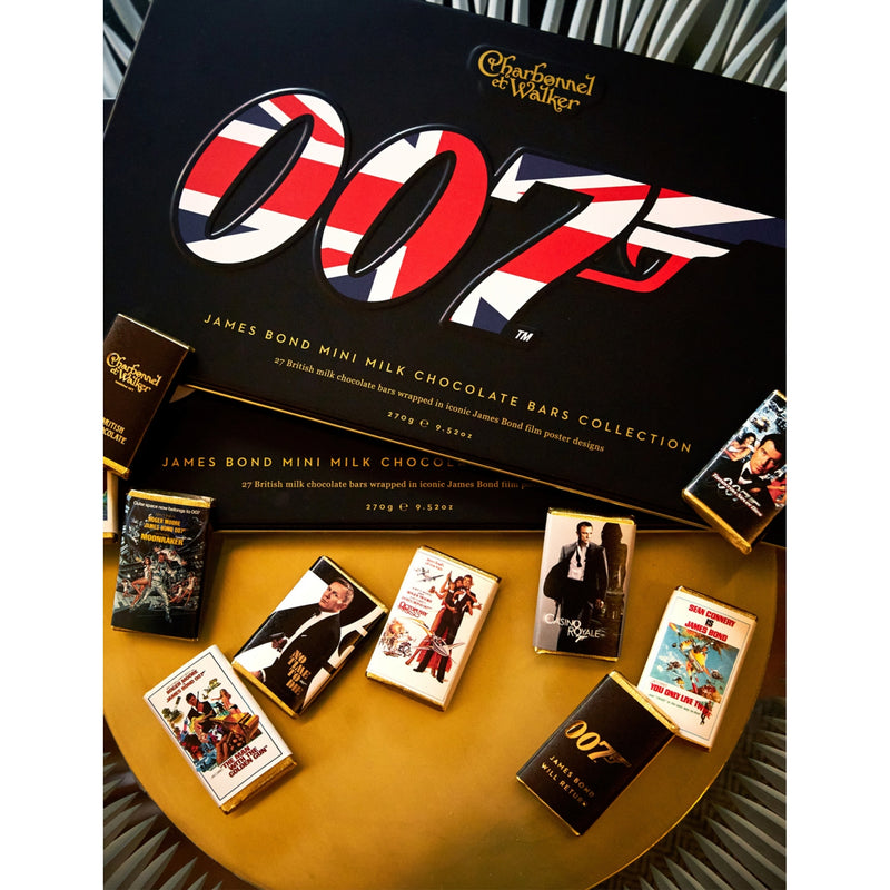 Charbonnel et Walker James Bond mini milk chocolate bars 270g, UK version