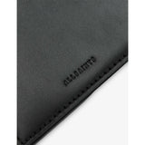 AllSaints Remy square leather wallet with debossed logo (British brand)