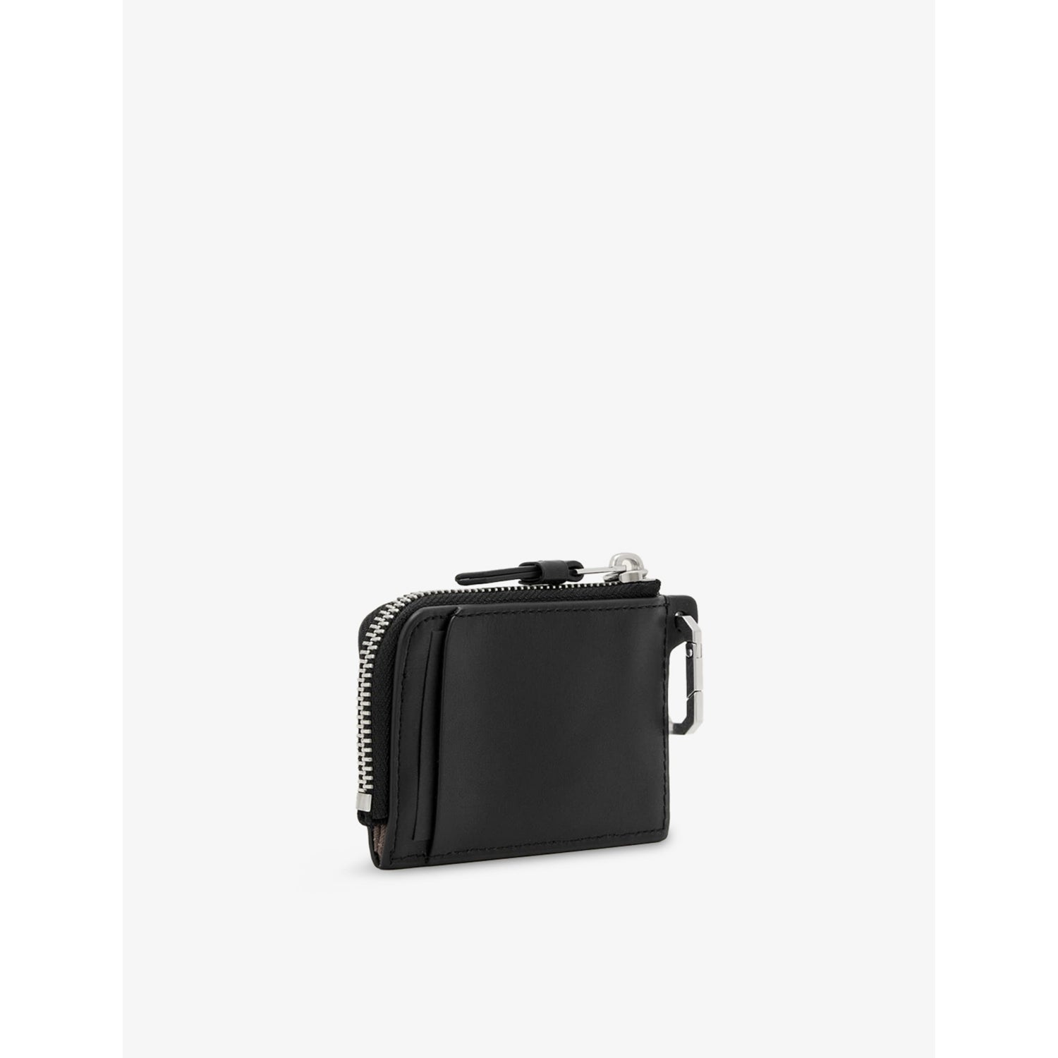 AllSaints Remy square leather wallet with debossed logo (British brand)