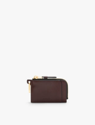 AllSaints Remy Logo-Debossed Square Leather Wallet