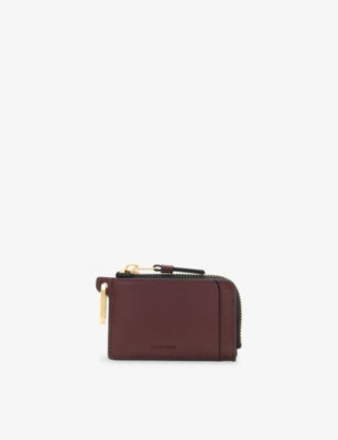 AllSaints Remy Logo-Debossed Square Leather Wallet