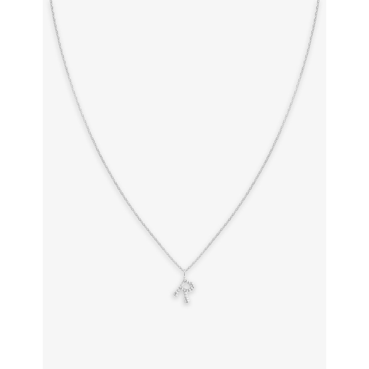 Astrid & Miyu initial R pendant necklace 39cm chain (British brand)