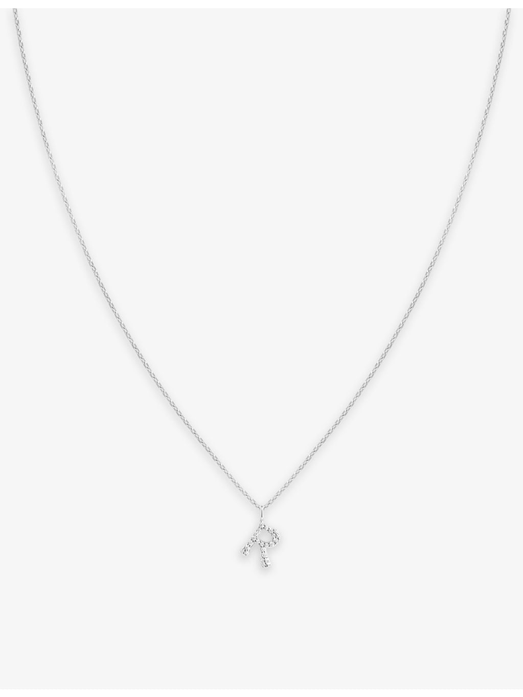 Astrid & Miyu initial R pendant necklace 39cm chain (British brand)