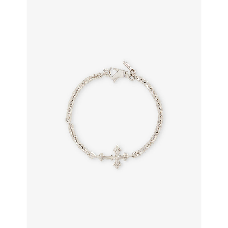 Avelli cross-pendant sterling-silver bracelet - S