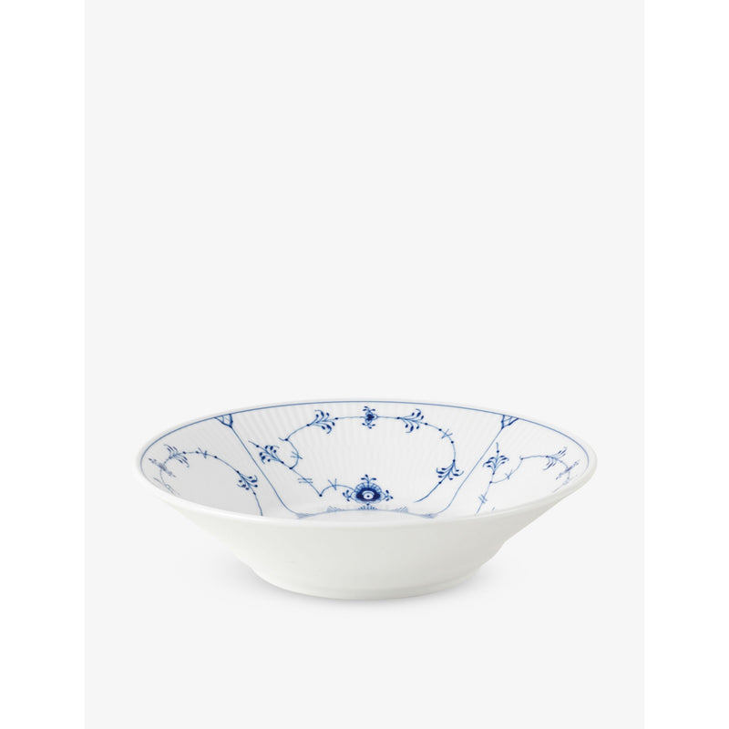 Royal Copenhagen porcelain deep plate Blue Fluted Plain 21cm - British product