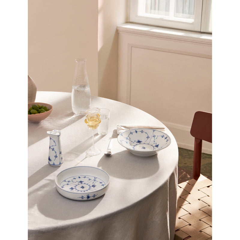 Royal Copenhagen porcelain deep plate Blue Fluted Plain 21cm - British product