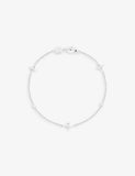 Astrid & Miyu Cosmic Star Charm Rhodium-Plated Sterling-Silver and Cubic Zirconia Bracelet 16.5cm