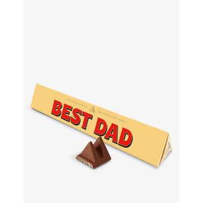 selfridges Toblerone Best Dad Milk Chocolate and Nougat Bar 100g- Buy online at McGrocer