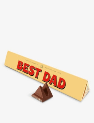 Toblerone Best Dad milk chocolate bar 100g, UK version