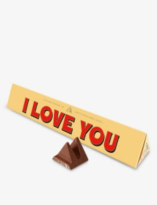 Toblerone I Love You milk chocolate bar 100g (British brand)