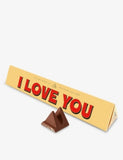Toblerone I Love You milk chocolate bar 100g (British brand)