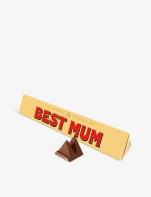 Toblerone Best Mum milk chocolate and nougat bar 100g (British brand)