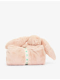 Jellycat Bashful Bunny faux-fur blanket 70cm, UK version