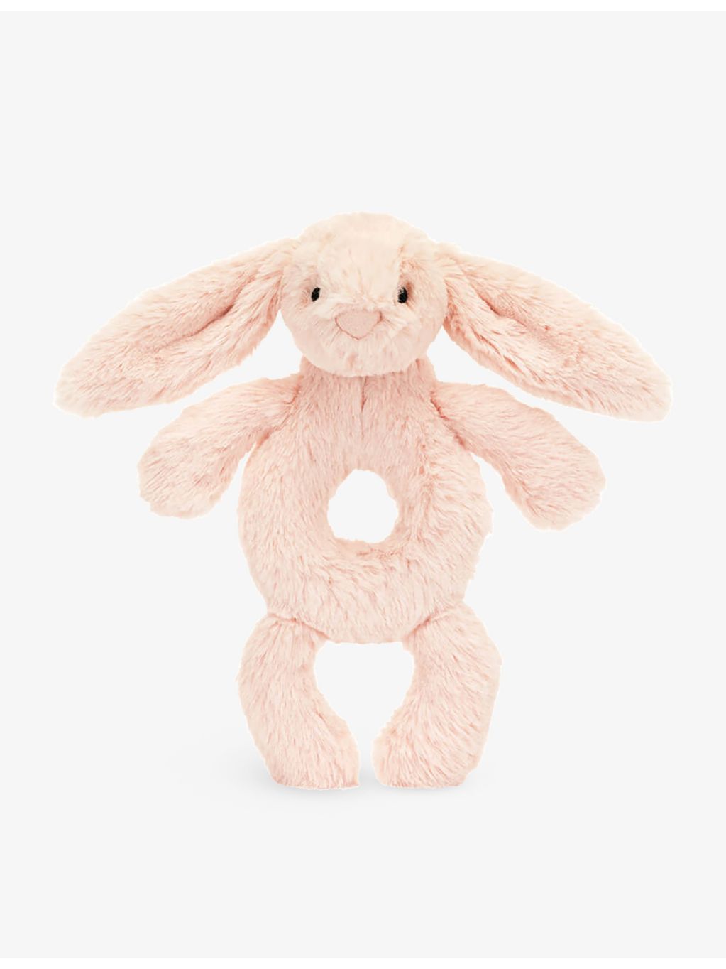 Jellycat Bashful Bunny faux-fur rattle 18cm - British product