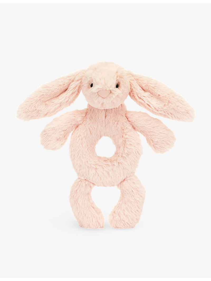 Jellycat Bashful Bunny faux-fur rattle 18cm - British product