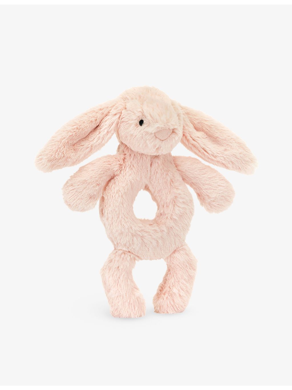 Jellycat Bashful Bunny faux-fur rattle 18cm - British product