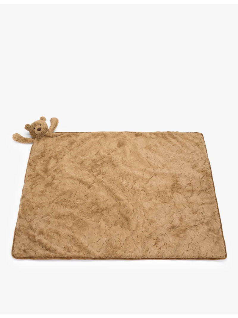 Jellycat Bartholomew Bear faux-fur blanket 70cm - British product
