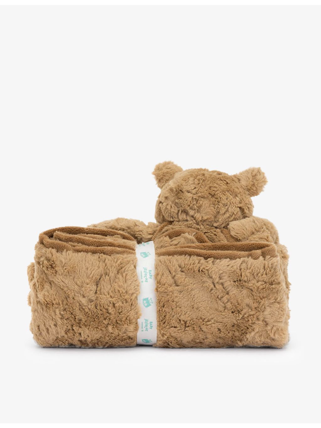 Jellycat Bartholomew Bear faux-fur blanket 70cm - British product