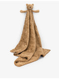 Jellycat Bartholomew Bear faux-fur blanket 70cm - British product