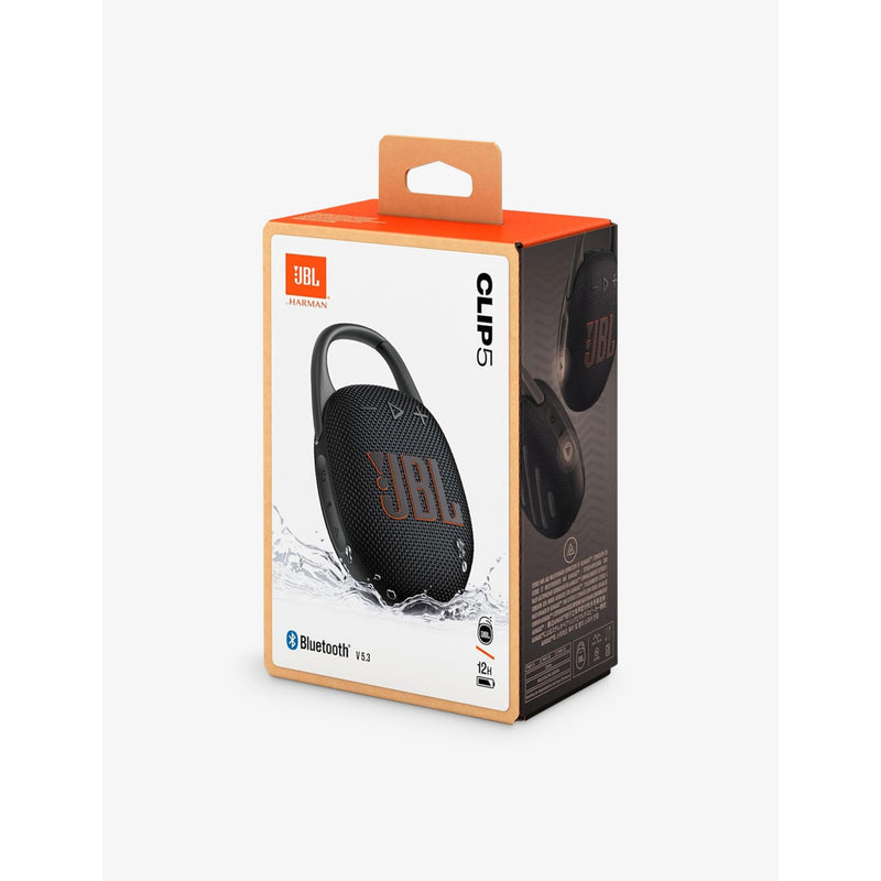 JBL Clip 5 Bluetooth portable speaker black, UK version