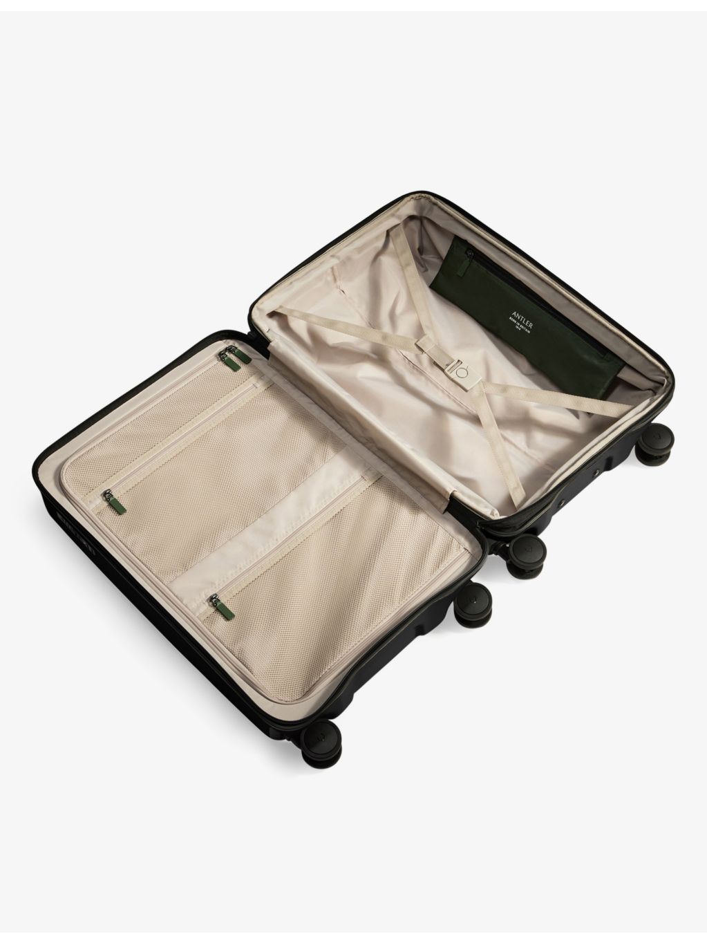 Antler Icon Stripe medium hard-shell suitcase 67cm, imported from the UK