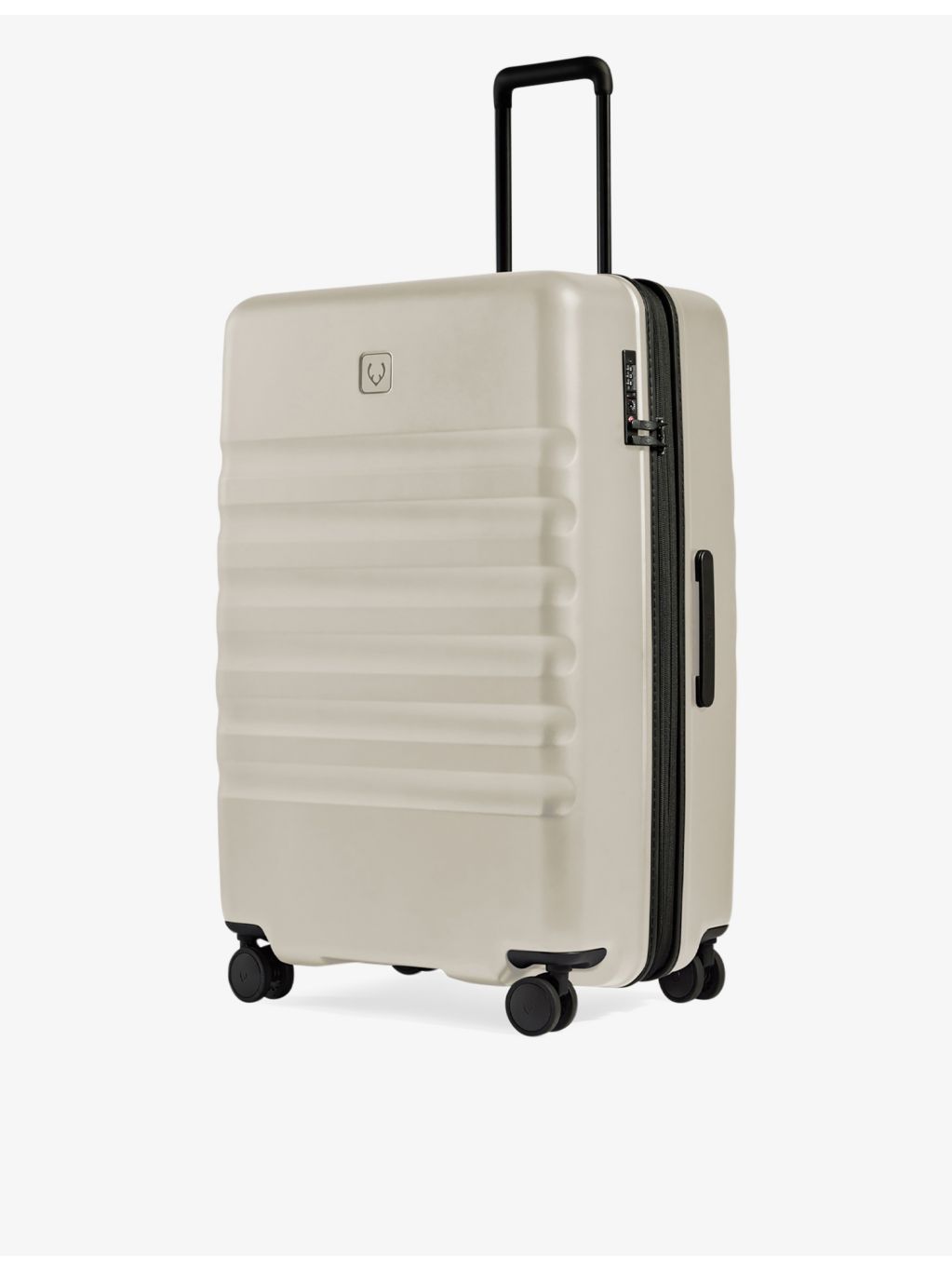Antler Icon Stripe hard-shell suitcase 78.5cm, imported from the UK