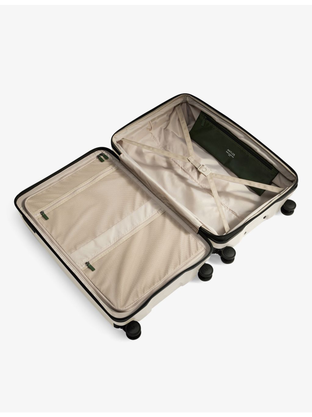 Antler Icon Stripe hard-shell suitcase 78.5cm, imported from the UK