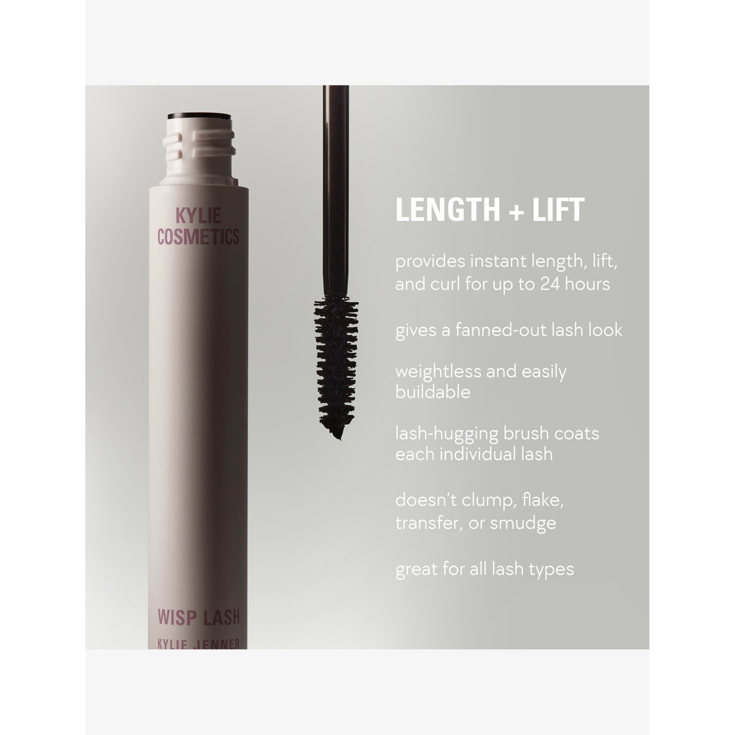 Kylie by Kylie Jenner Wisp Lash mascara 12ml, imported from the UK
