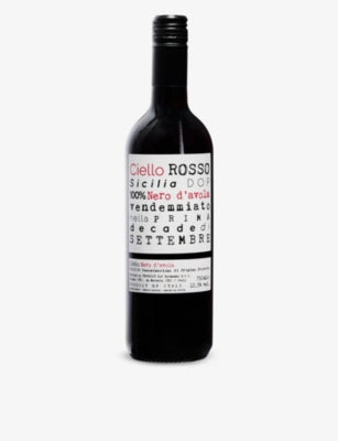 Ciello Rosso red wine Nero d'Avola 750ml, imported from the UK