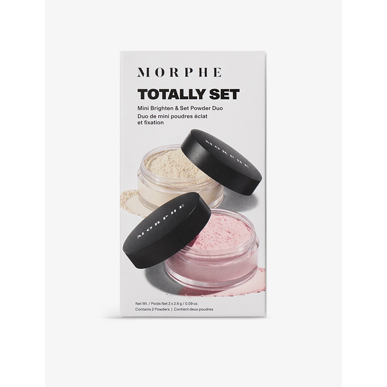 Morphe brighten and set powder duo mini 2.6g, imported from the UK