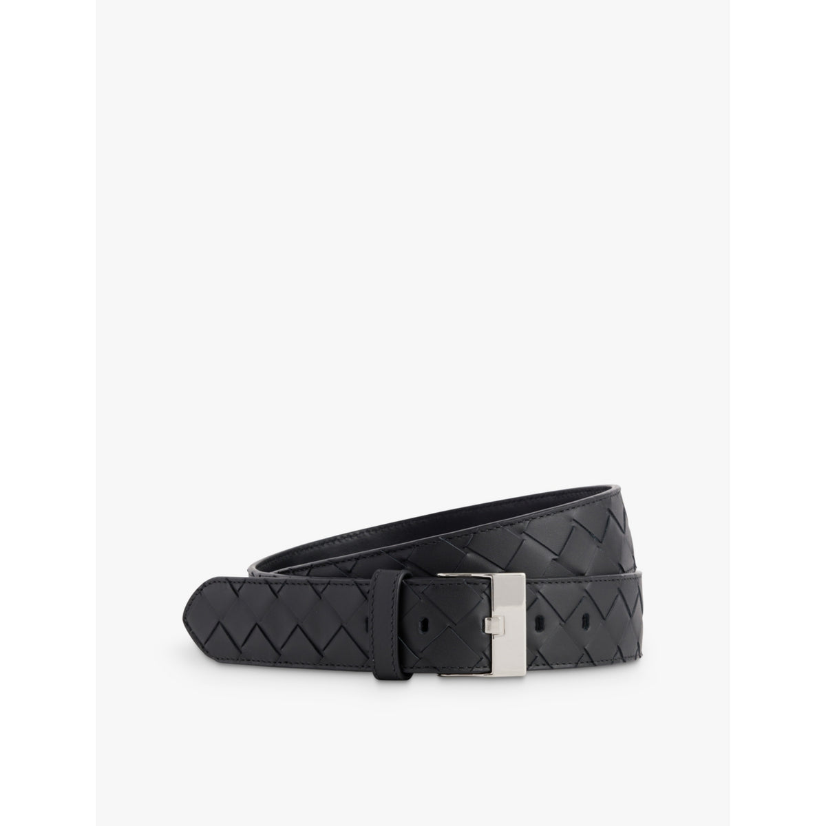 Double-weave branded leather belt - 30