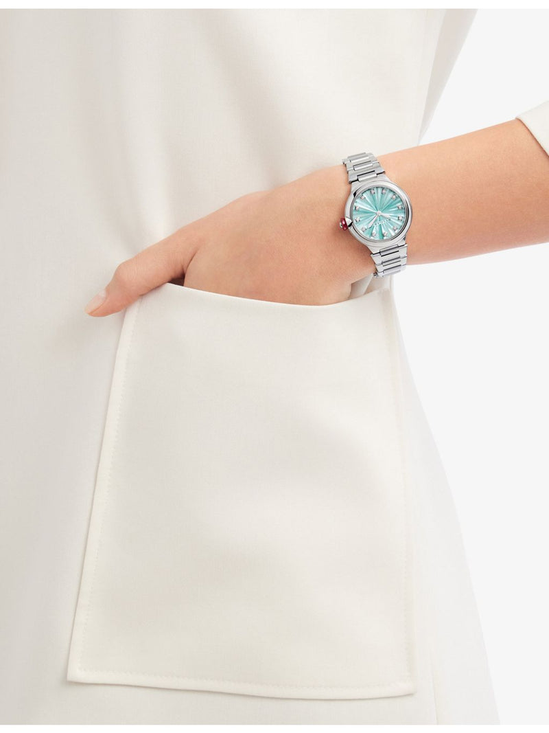 Bvlgari mother-of-pearl diamond automatic watch 33mm (British brand)