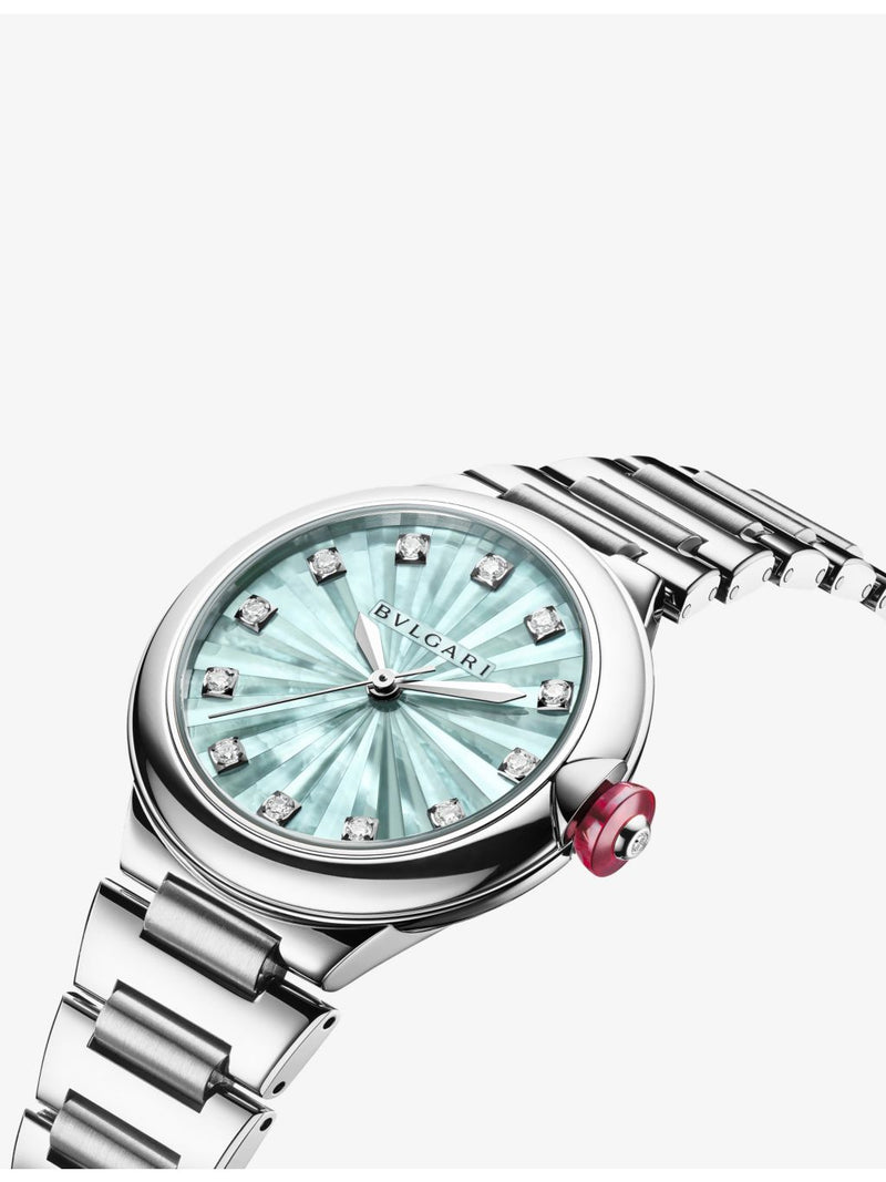 Bvlgari mother-of-pearl diamond automatic watch 33mm (British brand)