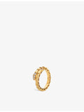 Bvlgari Serpenti Viper 18ct yellow gold diamond ring (British brand)