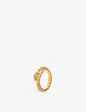 Bvlgari Serpenti Viper 18ct Yellow-Gold and 0.14ct Brilliant-Cut Diamond Ring