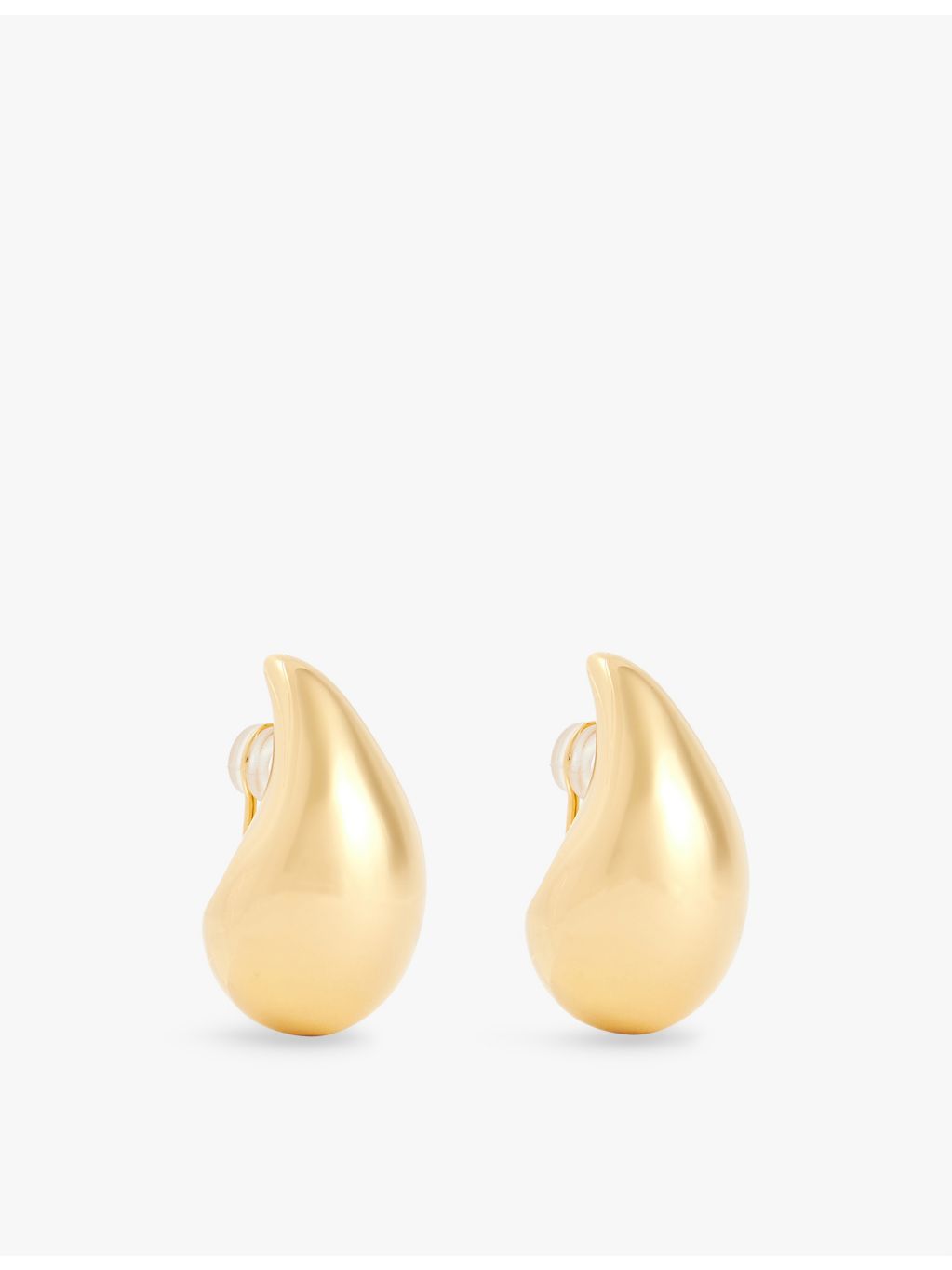 Bottega Veneta gold-plated drop earrings sterling silver, UK version