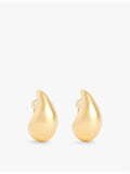 Bottega Veneta gold-plated drop earrings sterling silver, UK version
