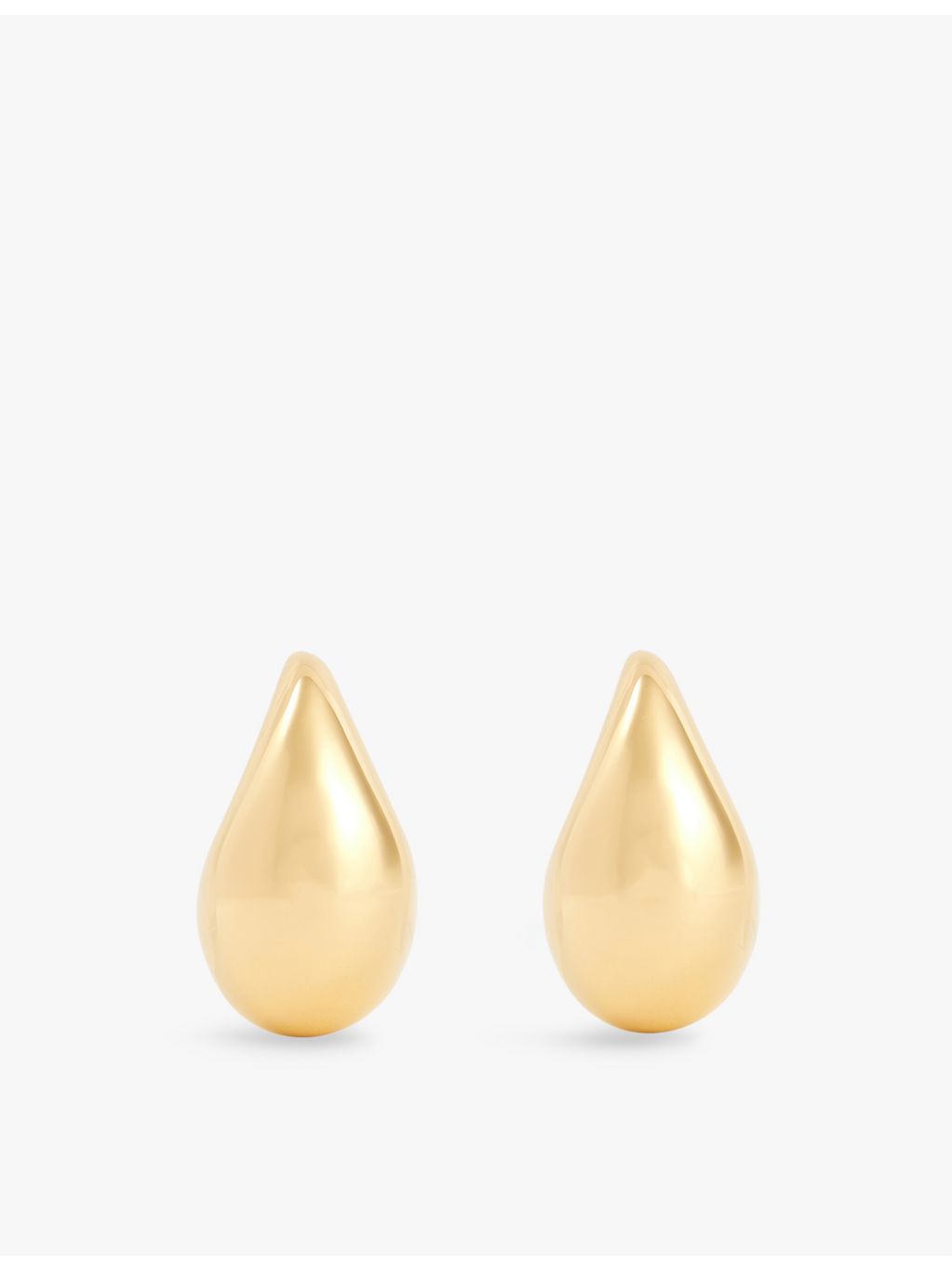 Bottega Veneta gold-plated drop earrings sterling silver, UK version