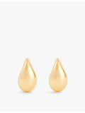 Bottega Veneta gold-plated drop earrings sterling silver, UK version