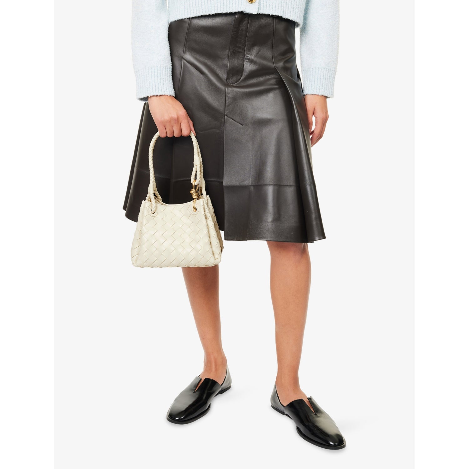 Bottega Veneta Parachute Mini Leather Tote Bag, UK version