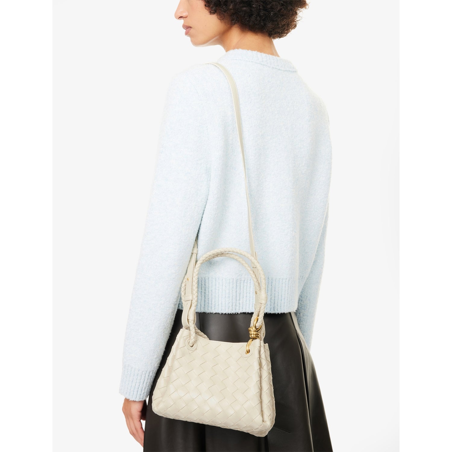Bottega Veneta Parachute Mini Leather Tote Bag, UK version