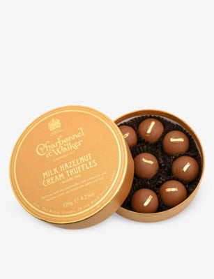 Charbonnel et Walker hazelnut cream milk chocolate truffles 120g (British brand)